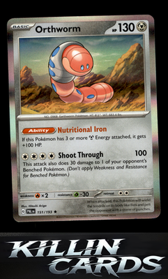 Orthworm 151/193 Pokemon Rare SV02: Paldea Evolved Card NM