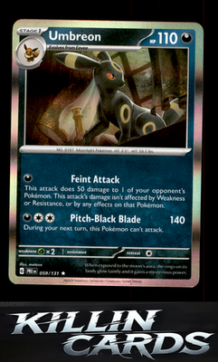 Umbreon 059/131 Pokemon Rare SV: Prismatic Evolutions Card NM