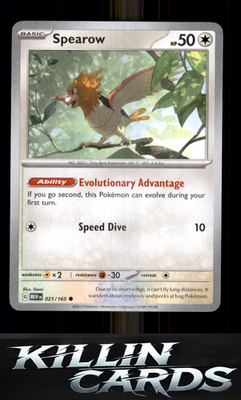 Spearow 021/165 Pokemon Common SV: Scarlet & Violet 151 Card NM