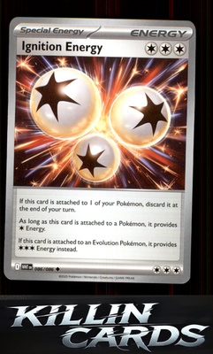 Ignition Energy 086/086 Pokemon Uncommon SV: White Flare Card NM