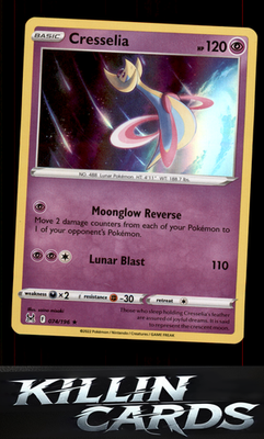 Cresselia 074/196 Pokemon Holo Rare SWSH11: Lost Origin Card NM