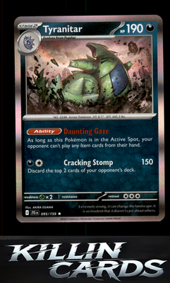Tyranitar 095/159 Pokemon Rare SV09: Journey Together Card NM