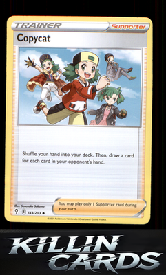 Copycat 143/203 Pokemon Uncommon SWSH07: Evolving Skies Card NM