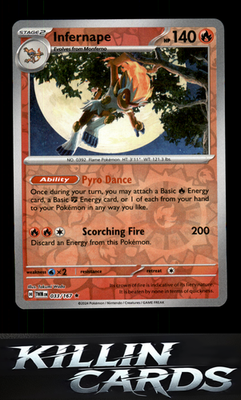 Reverse Holofoil Infernape - 033/167 033/167 Pokemon Rare SV06: Twilight Masquer
