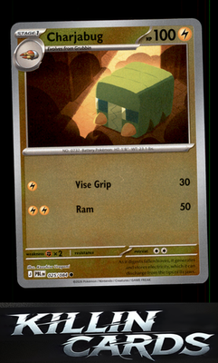 Reverse Holofoil Charjabug 025/084 Pokemon Common ME05: Pitch Black Card NM