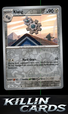 Reverse Holofoil Klang 062/086 Pokemon Common SV: Black Bolt Card NM