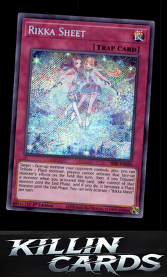 1st Edition Rikka Sheet SESL-EN026 YuGiOh Secret Rare Secret Slayers Card NM