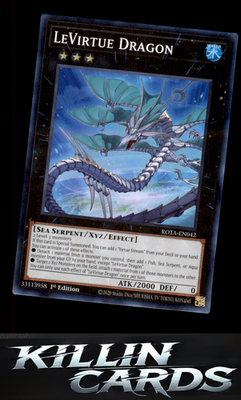 1st Edition LeVirtue Dragon ROTA-EN042 YuGiOh Super Rare Rage of the Abyss Card