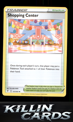 Shopping Center 157/203 Pokemon Uncommon SWSH07: Evolving Skies Card NM