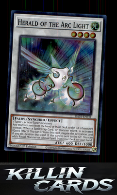 1st Edition Herald of the Arc Light (UR) RA01-EN031 YuGiOh Ultra Rare 25th Anniv