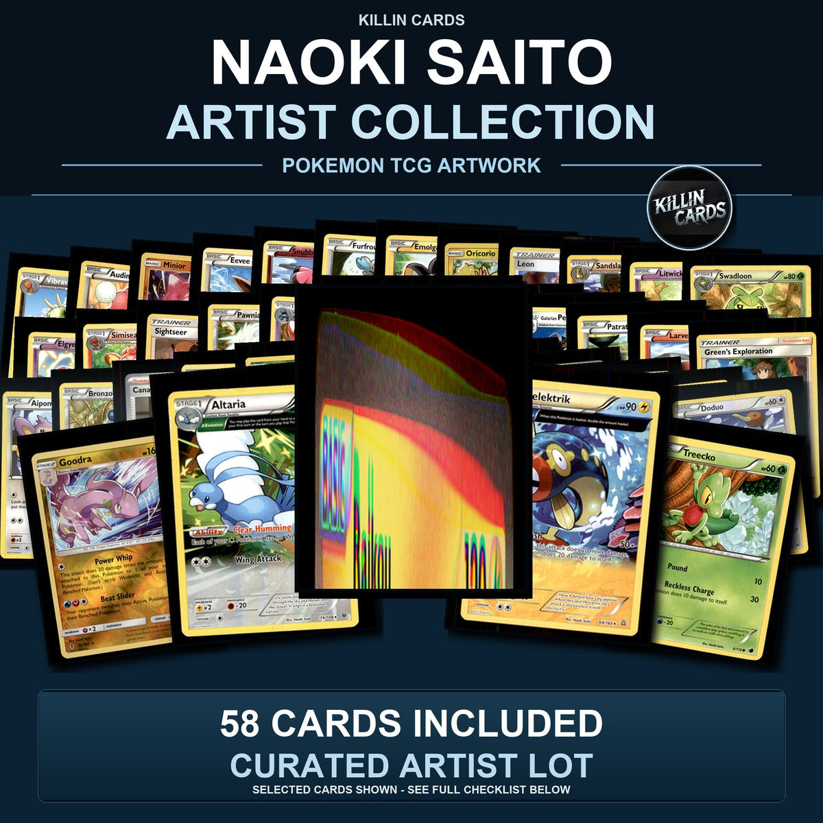 Pokemon TCG Naoki Saito Artist Collection 58 Cards Lot