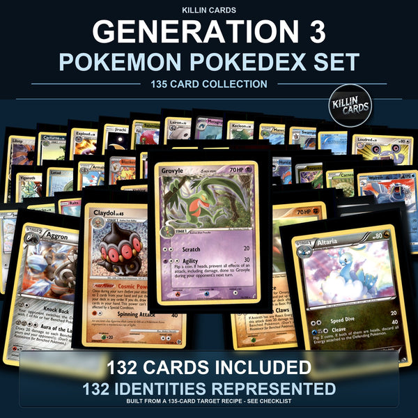 Pokemon TCG Generation 3 Pokemon Pokedex Set 132 Cards Collection