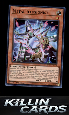 1st Edition Metal Illusionist ROTA-EN008 YuGiOh Super Rare Rage of the Abyss Car