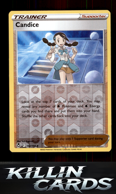 Reverse Holofoil Candice 152/195 Pokemon Uncommon SWSH12: Silver Tempest Card NM