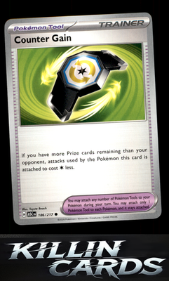Counter Gain - 186/217 186/217 Pokemon Common ME: Ascended Heroes Card NM