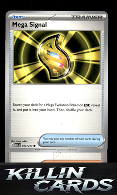 Mega Signal 193/217 Pokemon Common ME: Ascended Heroes Card NM