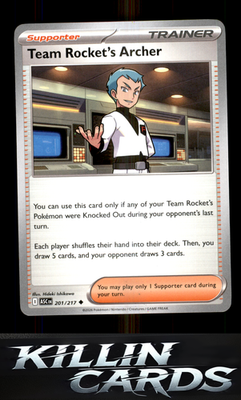 Team Rocket's Archer 201/217 Pokemon Uncommon ME: Ascended Heroes Card NM