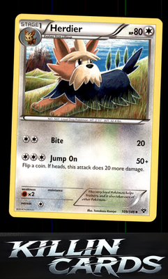 Herdier 109/146 Pokemon Uncommon XY Base Set Card LP