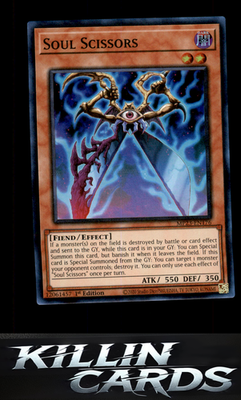 1st Edition Soul Scissors MP23-EN176 YuGiOh Super Rare 25th Anniversary Tin: Due