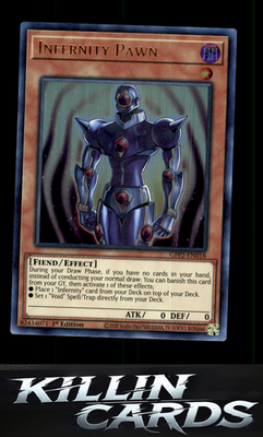 1st Edition Infernity Pawn GFP2-EN018 YuGiOh Ultra Rare Ghosts From the Past: Th