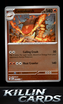 Reverse Holofoil Centiskorch 030/132 Pokemon Uncommon ME01: Mega Evolution Card