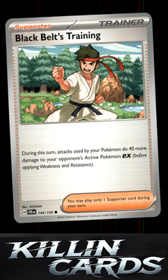 Black Belt's Training - 144/159 144/159 Pokemon Common SV09: Journey Together Ca