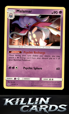 Malamar 51/131 Pokemon Rare SM - Forbidden Light Card LP