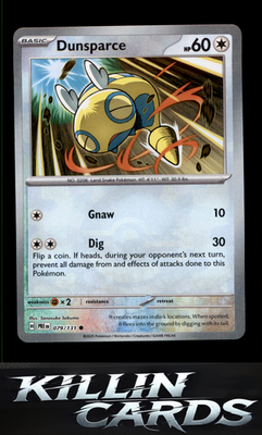 Dunsparce (Poke Ball Pattern) 079/131 Pokemon Common SV: Prismatic Evolutions Ca