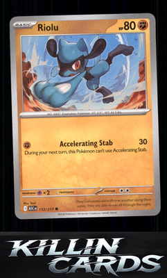 Riolu 112/217 Pokemon Common ME: Ascended Heroes Card NM