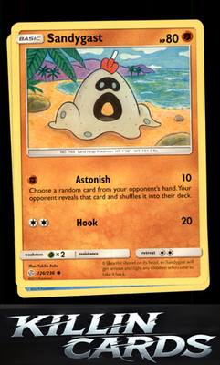 Sandygast 126/236 Pokemon Common SM - Cosmic Eclipse Card NM
