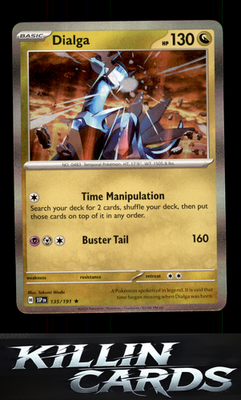 Dialga 135/191 Pokemon Rare SV08: Surging Sparks Card NM