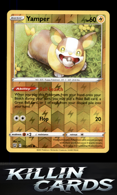 Reverse Holofoil Yamper 052/163 Pokemon Common SWSH05: Battle Styles Card NM