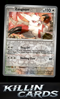 Reverse Holofoil Zangoose - 147/198 147/198 Pokemon Uncommon SV01: Scarlet & Vio