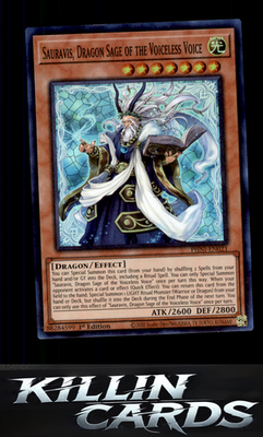 1st Edition Sauravis, Dragon Sage of the Voiceless Voice PHNI-EN021 YuGiOh Super
