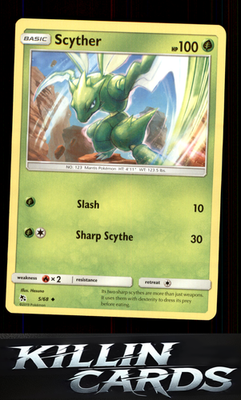 Scyther 5/68 Pokemon Uncommon Hidden Fates Card NM