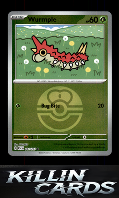 Reverse Holofoil Wurmple (Love Ball) 011/217 Pokemon Common ME: Ascended Heroes