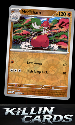 Reverse Holofoil Medicham 083/162 Pokemon Common SV05: Temporal Forces Card NM