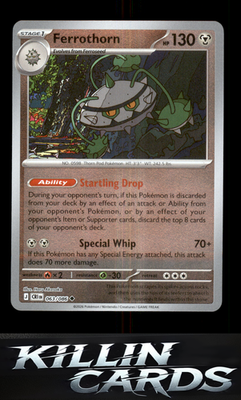 Reverse Holofoil Ferrothorn 063/086 Pokemon Uncommon ME04: Chaos Rising Card NM