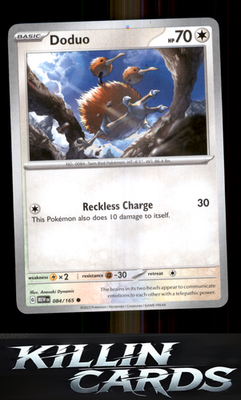 Doduo 084/165 Pokemon Common SV: Scarlet & Violet 151 Card NM