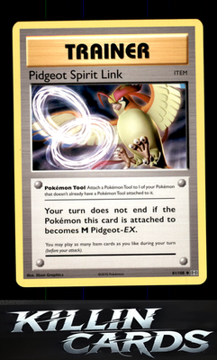 Pidgeot Spirit Link 81/108 Pokemon Uncommon XY - Evolutions Card NM