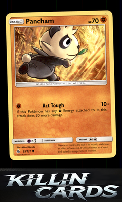 Pancham 65/131 Pokemon Common SM - Forbidden Light Card LP