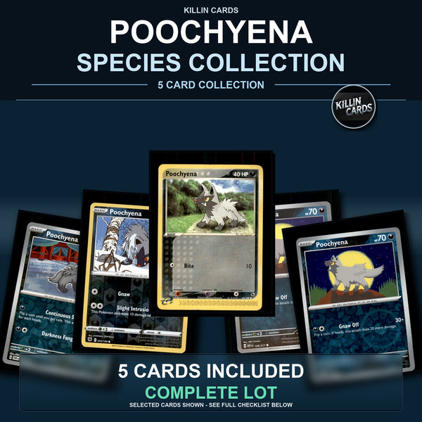 Pokemon TCG Poochyena Species Collection 5 Different Cards