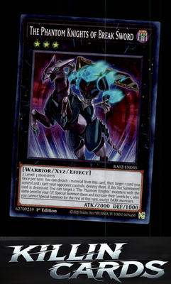 1st Edition The Phantom Knights of Break Sword (Secret Rare) RA02-EN035 YuGiOh S