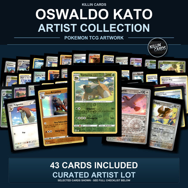 Pokemon TCG Oswaldo KATO Artist Collection 43 Cards Lot