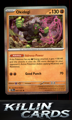 Okidogi 057/131 Pokemon Rare SV: Prismatic Evolutions Card NM