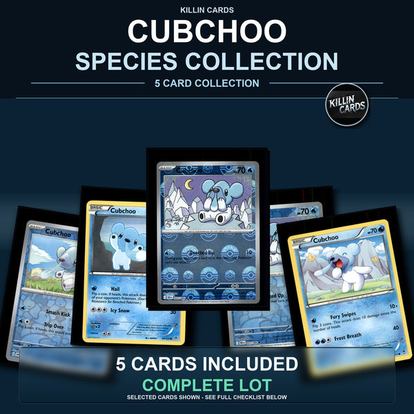 Pokemon TCG Cubchoo Species Collection 5 Different Cards