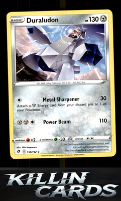 Duraludon 138/192 Pokemon Holo Rare SWSH02: Rebel Clash Card NM