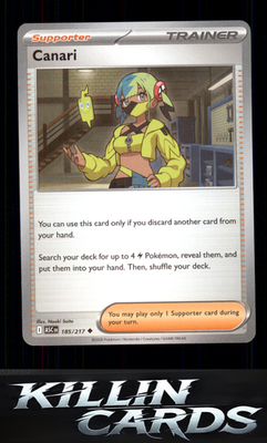 Canari - 185/217 185/217 Pokemon Uncommon ME: Ascended Heroes Card NM