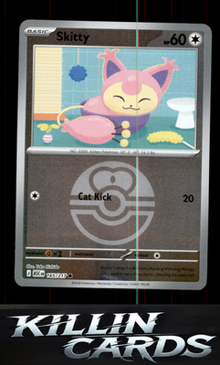 Reverse Holofoil Skitty (Love Ball) 165/217 Pokemon Common ME: Ascended Heroes C