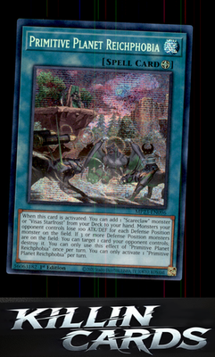 1st Edition Primitive Planet Reichphobia MP23-EN096 YuGiOh Prismatic Secret Rare